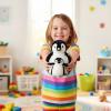 The Petting Zoo Softee Penguin Stuffed Animals, Mom and Baby, Gifts for Kids, Penguin Plush Toy 12 inches