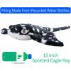 The Petting Zoo Spotted Eagle Stingray Stuffed Animal Plushie, Gifts for Kids, Earth Keeperz Sealife Animals, Zoologee Spotted Eagle Stingray Plush Toy, 15 inches