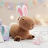 The Petting Zoo Spring Carl Capybara Bunny Stuffed Animal Plushie, Easter Gifts for Kids, Brown Capybara Bunny Plush Toy, 8 inches