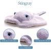 The Petting Zoo Stingray Stuffed Animal Plushie, Gifts for Kids, Fuzzlez Sealife Animals, Stingray Plush Toy, 16 inches