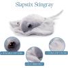 The Petting Zoo Stingray Stuffed Animal Plushie Slap Bracelet, Gifts for Kids, Slapstix Sealife Animals, Grey Stingray Plush Toy, 10 inches(Medium)