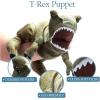 The Petting Zoo T-Rex Hand Puppet Stuffed Animal Plushie, Gifts for Kids, Puppetz Animals, ZOOLOGEE Dinosaur Interactive Puppets Plush Toy 27 Inches