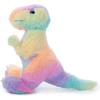 The Petting Zoo T-Rex Stuffed Animal Plushie, Ombrez Dinosaur Animals, ZOOLOGEE Rainbow T-Rex Dinosaur Plush Toy 12 inches