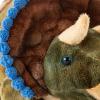The Petting Zoo Triceratops Stuffed Animal Plushie, Gift for Kids, Dinosaur Animals, Triceratops Dinosaur Plush Toy, 12 in