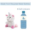 The Petting Zoo Unicorn Stuffed Animal Plushie, Gifts for Kids, Nuggetz Animals, White Unicorn Plush Toy 6 inches