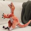 The Petting Zoo Velociraptor Stuffed Animal Plushie, Gift for Kids, Dinosaur Animals, Red Velociraptor Dinosaur Plush Toy, 15 inches
