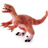 The Petting Zoo Velociraptor Stuffed Animal Plushie, Gift for Kids, Dinosaur Animals, Red Velociraptor Dinosaur Plush Toy, 15 inches
