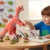 The Petting Zoo Velociraptor Stuffed Animal Plushie, Gift for Kids, Dinosaur Animals, Red Velociraptor Dinosaur Plush Toy, 22 inches