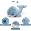 The Petting Zoo Whale Stuffed Animal Plushie, Gifts for Kids, Fuzzlez Sealife Animals, Whale Plush Toy, 15 inches