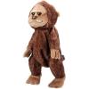 The Petting Zoo Bigfoot Boy Stuffed Animal Plushie Backpack, Gifts for Kids, Wildlife Animal Toy, Brown Bigfoot Plush Toy Book Bag, 20 inches