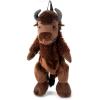 The Petting Zoo Bison Stuffed Animal Plushie Backpack, Gifts for Kids, Wildlife Animal Toy, Brown Bison Plush Toy Book Bag, 20 inches