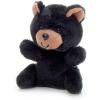 The Petting Zoo Black Bear Stuffed Animal Plushie, Gifts for Kids, Nuggetz Wildlife Animals, Bear Panda Plush Toy, 6 inches
