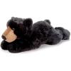 The Petting Zoo Black Bear Stuffed Animal Plushie, Gifts for Kids, Wildlife Animals, Floppy Black Bear Plush Toy, 24 inches