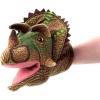 The Petting Zoo Dinosaur Triceratops Stuffed Animal Plushie, Gifts for Kids, Puppetz Animals, Brown Triceratops Plush Toy 12 Inches