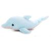 The Petting Zoo Dolphin Stuffed Animal Plushie, Gifts for Kids, Sealife Fuzzlez Animals, Blue Dolphin Plush Toy, 16 inches