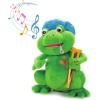 The Petting Zoo Feel Better Musical Frog Stuffed Animal Plushie, Gifts for Kids, Musical Animals, Get Well Soon Green Frog Plush Toy, 10 inches