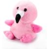 The Petting Zoo Flamingo Stuffed Animal Plushie, Gifts for Kids, Nuggetz Wildlife Animals, Pink Flamingo Plush Toy, 6 inches