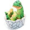 The Petting Zoo Hatchling Brachiosaurus Dinosaur Stuffed Animal Plushie, Gift for Kids, Dinosaur Animals, Green Dinosaur Plush Toy 8 inches