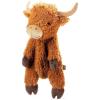 The Petting Zoo Highland Cow Stuffed Animal Plushie Backpack, Gifts for Kids, Wildlife Animal Toy, Brown Highland Cow Plush Toy Book Bag, 20 inches