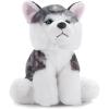 The Petting Zoo Husky Dog Stuffed Animal Plushie, Gifts for Kids, Siberian Husky Dog Plush Toy 9 inches