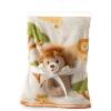 The Petting Zoo Lion Stuffed Animal Plushie Blanket and Rattle, Gifts for Kids, Bumblez Animals, Brown Lion Plush Toy, 30 inches