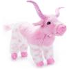 The Petting Zoo Longhorn Stuffed Animal Plushie, Gifts for Kids, Wild Onez Wildlife Animals, Pink Longhorn Plush Toy, 12 inches