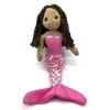 The Petting Zoo, Mermaid Doll, Gifts for Girls, Plush Mermaid Doll, 12 inch (Dark Skin)(Dark Skin)