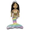 The Petting Zoo Mermaid Doll Plushie, Gifts for Girls, Ombrez Mermaid Stuffed Animals, Mermaid Plush Toy, Dark Skin, 17 Inch