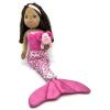 The Petting Zoo, Mermaid Doll with Axolotl Stuffed Animal, Gift for Girls, Mermaid Plush Doll with Axolotl Plush Toy, 17 inch (Ethnic), 3143x2A(Ethnic)