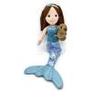 The Petting Zoo Mermaid Doll with Sea Lion Stuffed Animal- Great Gifts for Girls, Mermaid Plush Doll with Sea Lion Plush Toy, 17 inch (African American)(Red Hair)