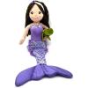 The Petting Zoo Mermaid Doll with Sea Turtle Stuffed Animal- Great Gifts for Girls, Mermaid Plush Doll with Turtle Plush Toy, 17 inch (Brunette)