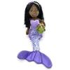 The Petting Zoo Mermaid Doll with Turtle Stuffed Animal- Great Gifts for Girls, Mermaid Plush Doll with Turtle Plush Toy, 17 inch (African American)