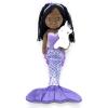 The Petting Zoo Mermaid Doll with Unicorn Stuffed Animal- Great Gifts for Girls, Mermaid Plush Doll with Unicorn Plush Toy, 17 inch (Red Hair)(African American)