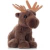 The Petting Zoo Moose Stuffed Animal Plushie, Gifts for Kids, Wild Onez Wildlife Animals, Moose Plush Toy 9 inches