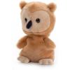 The Petting Zoo Owl Stuffed Animal Plushie, Gifts for Kids, Nuggetz Wildlife Animals, Brown Owl Plush Toy 6 Inches