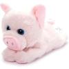 The Petting Zoo Pig Stuffed Animal Plushie Slap Bracelet, Gifts for Kids, Slapstix Wildlife Animals, Pink Pig Plush Toy, 10 inches