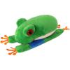 The Petting Zoo Red-Eyed Tree Frog Stuffed Animal Plushie Slap Bracelet, Gifts for Kids, Slapstix Wildlife Animals, Green Frog Plush Toy, 10 inches