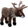 The Petting Zoo Reindeer Stuffed Animal Plushie, Gifts for Kids, Wild Onez Zoo Animals, Zoologee Reindeer Plush Toy 12 inches