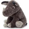 The Petting Zoo Rhino Stuffed Animal, Gifts for Kids, Wild Onez Zoo Animals, Rhino Plush Toy Sitting 12 inches