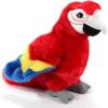The Petting Zoo Scarlet Macaw Stuffed Animal Plushie, Gifts for Kids, Wild Onez Wildlife Animals, Red Parrot Plush Toy 9 inches