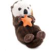 The Petting Zoo Sea Otter Stuffed Animal Plushie, Gifts for Kids, Earth Keeperz Sealife Animals, Zoologee Brown Sea Otter Plush Toy, 11 inches