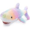The Petting Zoo Shark Stuffed Animal Plushie, Ombrez Ocean Animals, Rainbow Shark Plush Toy 19 inches