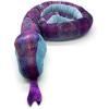 The Petting Zoo Snake Stuffed Animal, Gifts for Girls, Glittery Snake Plush Toy, 50 in (Blue)(Blue)