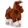 The Petting Zoo Standing Chestnut Horse Stuffed Animal Plushie, Gifts for Kids, Wild Onez Barnyard Animals, Brown Horse Plush Toy, 12 inches