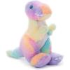 The Petting Zoo T-Rex Stuffed Animal Plushie, Ombrez Dinosaur Animals, ZOOLOGEE Rainbow T-Rex Dinosaur Plush Toy 12 inches