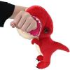 The Petting Zoo T-Rex Stuffed Animal Plushie Slap Bracelet, Gifts for Kids, Slapstix Animals, Red T-Rex Dinosaur Plush Toy 10 inches