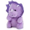The Petting Zoo Triceratops Dinosaur Stuffed Animal Plushie, Nuggetz Animals, Purple Triceratops Dinosaur Plush Toy 6 inches(Small)