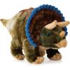 The Petting Zoo Triceratops Stuffed Animal Plushie, Gift for Kids, Dinosaur Animals, Triceratops Dinosaur Plush Toy, 12 in