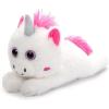 The Petting Zoo Unicorn Stuffed Animal Plushie Slap Bracelet, Gifts for Kids, Slapstix Animals, White Unicorn Plush Toy 10 inches