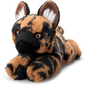The Petting Zoo African Wild Dog Stuffed Animal Plushie, Gifts for Kids, Earth Keeperz Wildlife Animals, Zoologee Wild Dog Plush Toy, 10 inches